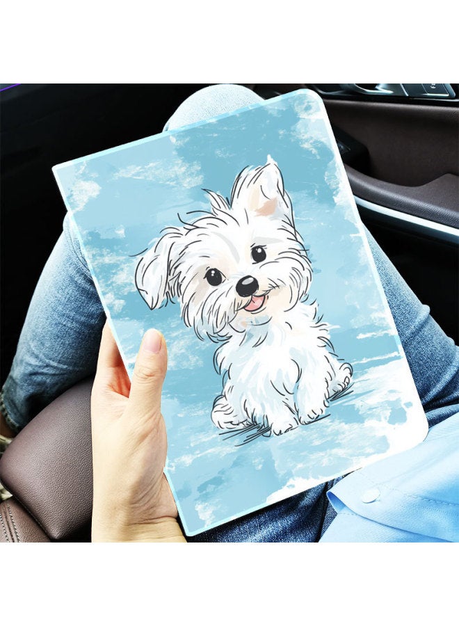 Suitable For Backgammon Tutor Machine A8s6S7 Shell X3 Shell S5 Learning Machine Protective Cover A6a7 Set S5pro Anti-drop S23-Color:Puppy On Blue Background-Applicable Models:Bbk T3  - Image 1