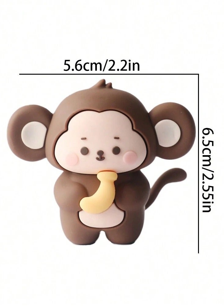 Birthday Decoration – Cake Toppers and Picks Set Perfect for birthdays and parties, featuring a "Happy Birthday" message and cute jungle animal designs. Set includes 9 pieces - Image 5