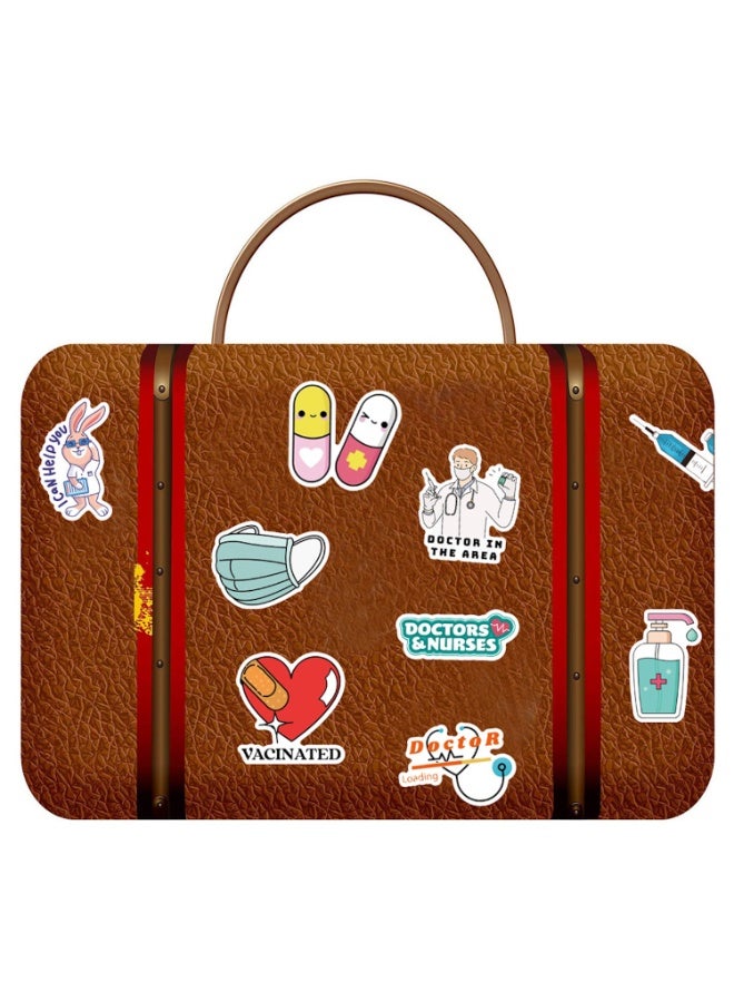 ORAINBOW 50 pcs Doctors Non-Repeating Decal Sticker Doctor Vinyl Stickers for Hydro Flask Water Bottles Laptop Computer Skateboard Car Bumper Waterproof Decals - Image 5