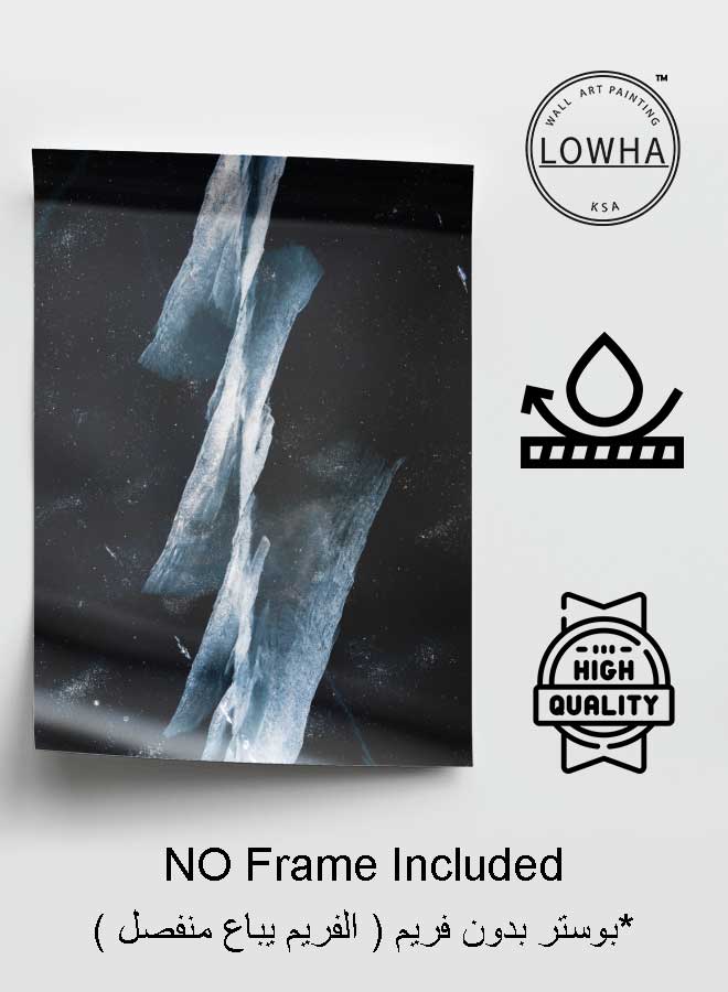 LOWHA Poster Painting Art With Four Separate Pieces Of Double-Sided Stickers Abstract Iceberg Image For Home Bedroom Living Room And Office Decor - Image 3