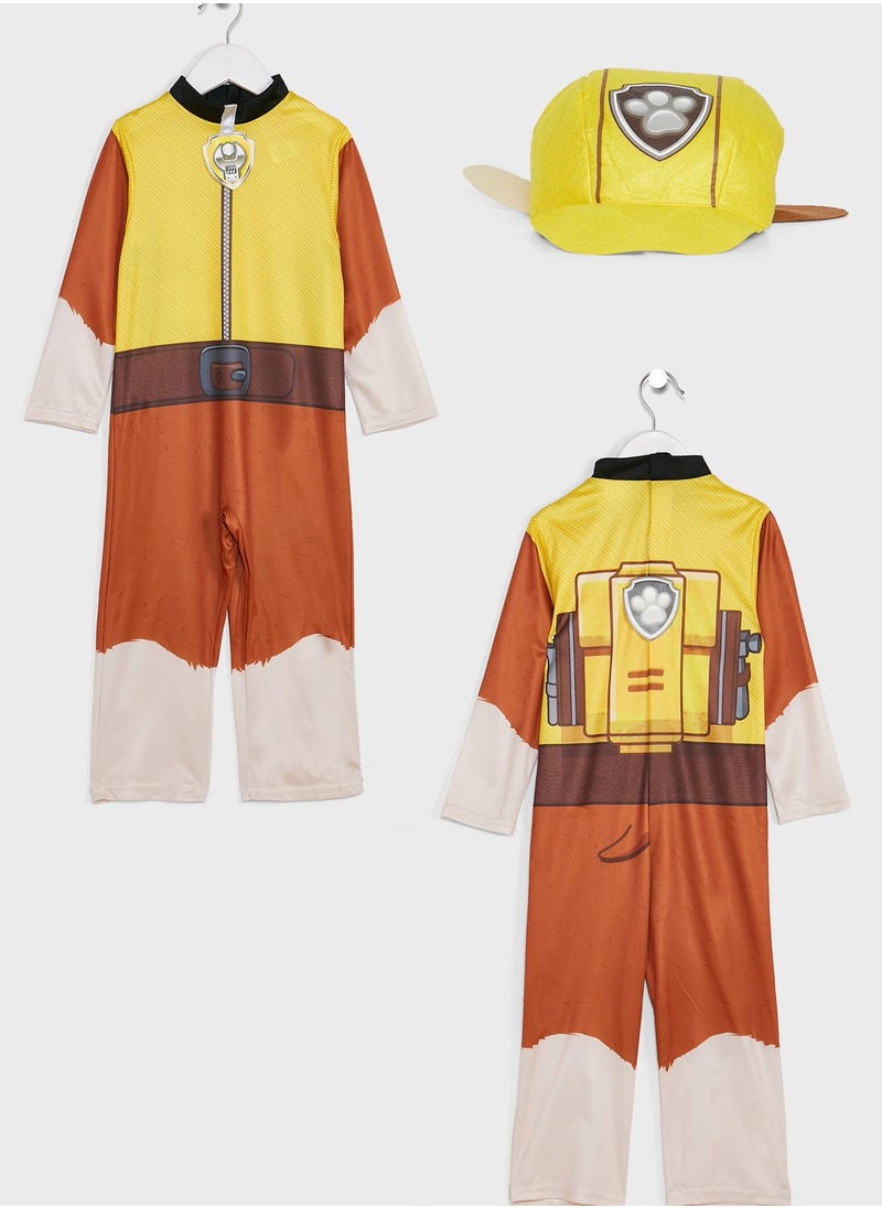 Rubies Kids Paw Patrol Rubble Costume  - Image 1