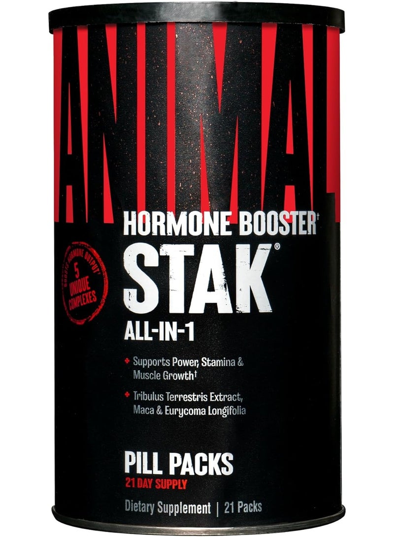 ANIMAL Hormone Booster STAK All-in-1 Pill Packs – 21-Day Supply for Strength & Performance - Image 1