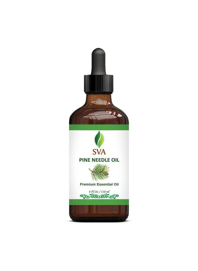SVA Organics SVA Pine Needle Essential Oil – 4 Fl Oz – 100% Natural Pine Needle Oil - for Diffuser, Hair Care, Face, Skin Care, Aromatherapy, Scalp and Body Massage, Soap and Candle Making – with Dropper  - Image 3