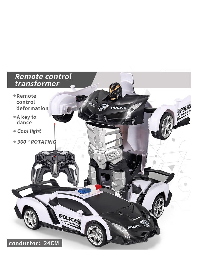 AROAQ Transform Robot RC Car with 2.4g Version Remote And One Button Transforming 360 Degree Rotation  - Image 2