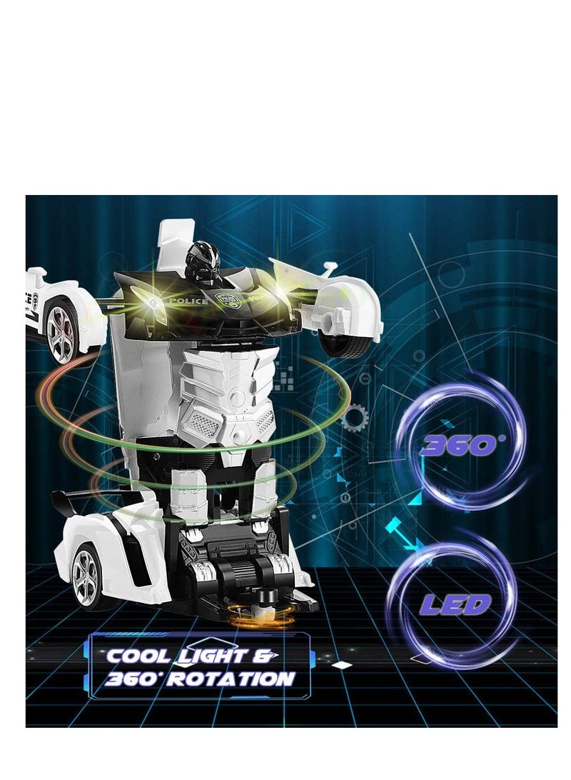 AROAQ Transform Robot RC Car with 2.4g Version Remote And One Button Transforming 360 Degree Rotation  - Image 3