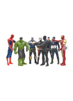 MARAH TOYS 8-Piece Avengers Movie Series Action Figure Set Hulk Captain America Thanos Iron Man Spider-Man Action Figures Boys Toys  - Image 3