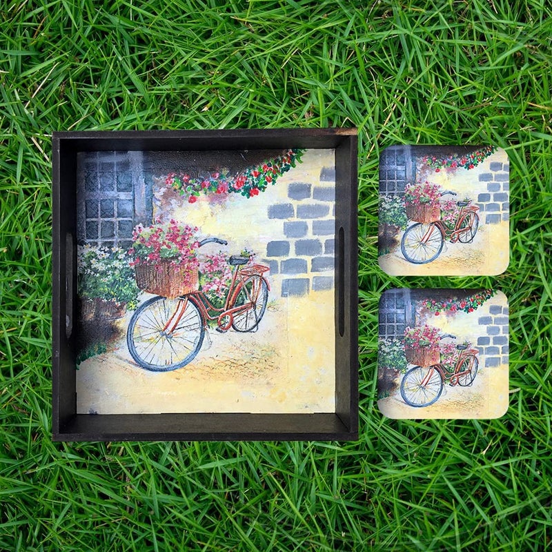 Penkraft Decoupage Art on Tray and Square Coasters DIY Kit Free Video Tutorial - Image 5