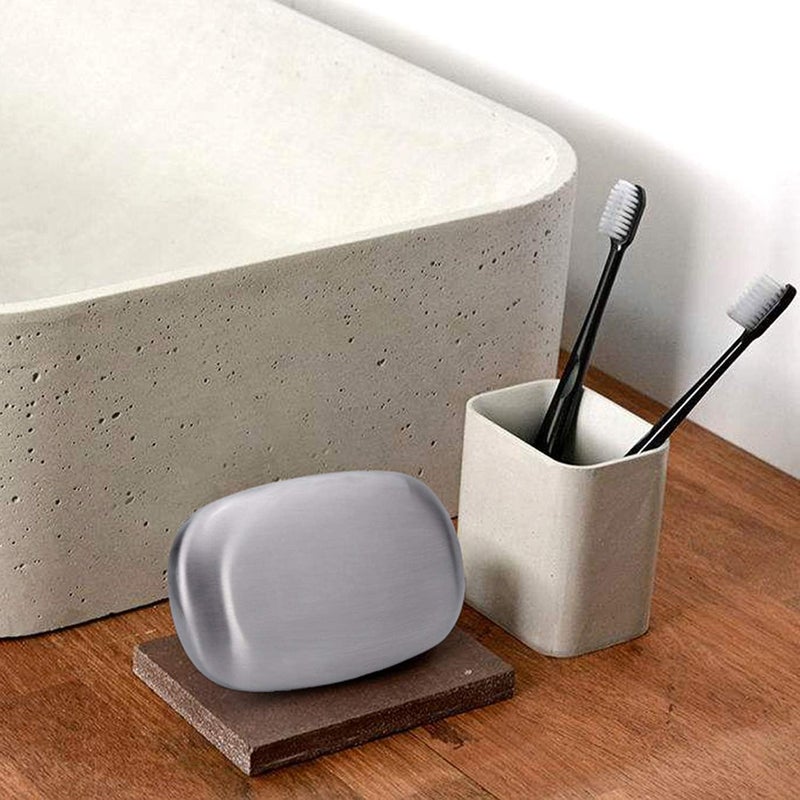 Mihey Stainless Steel Soap Bar Magic Fish Garlic Odor Remover - Image 3