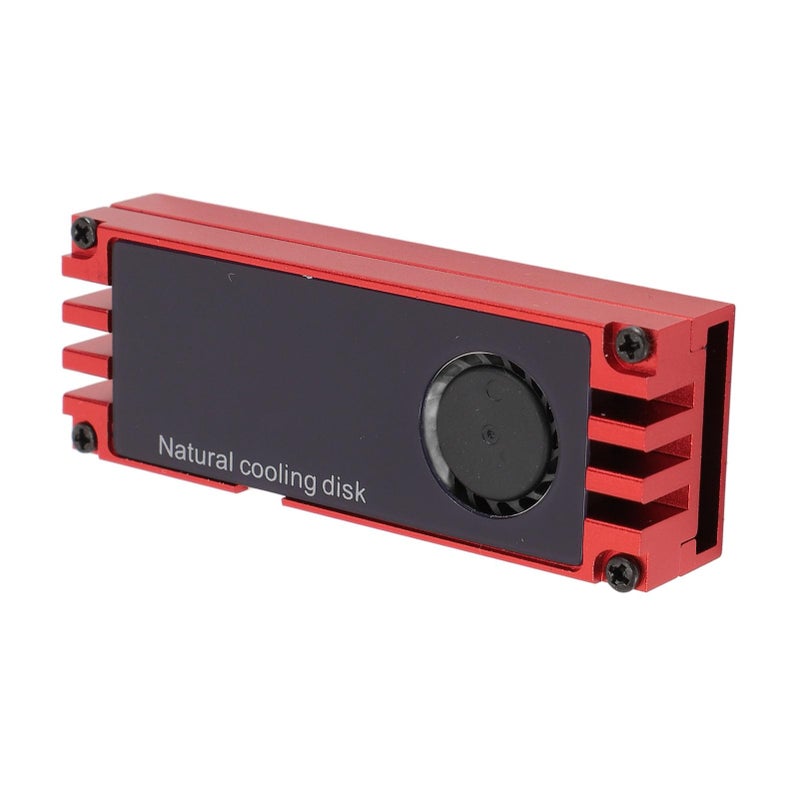 Red M 2 SSD Cooler With Temperature Display Dual Thermal Pads For 2280 NVMe - Image 3