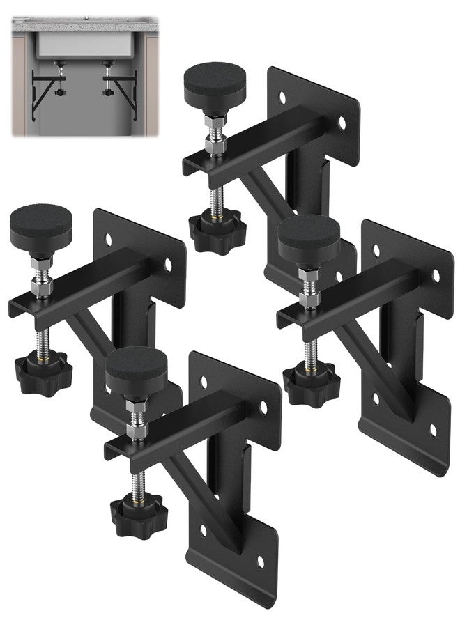Piclafe Undermount Sink Brackets, Undermount Sink Support, Sink Repair Kit for Narrow Cabinet, Triangular Structure, Strong Support for Fallen Sink, 4pcs(Patent) - Image 1