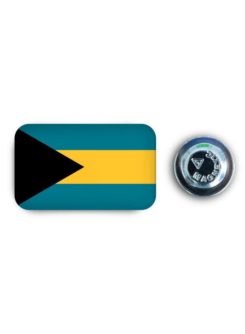971MEDIA Bahamas Flag Magnetic Badge - Image 1