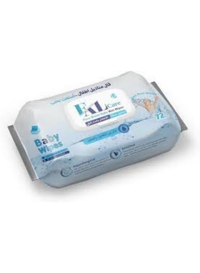 FAL Pure Water Baby Wet Wipes 72 PCS - Image 2