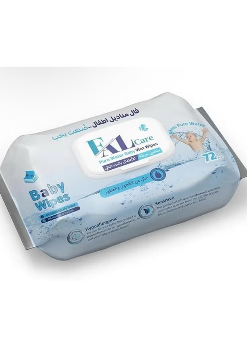 FAL Pure Water Baby Wet Wipes 72 PCS - Image 1