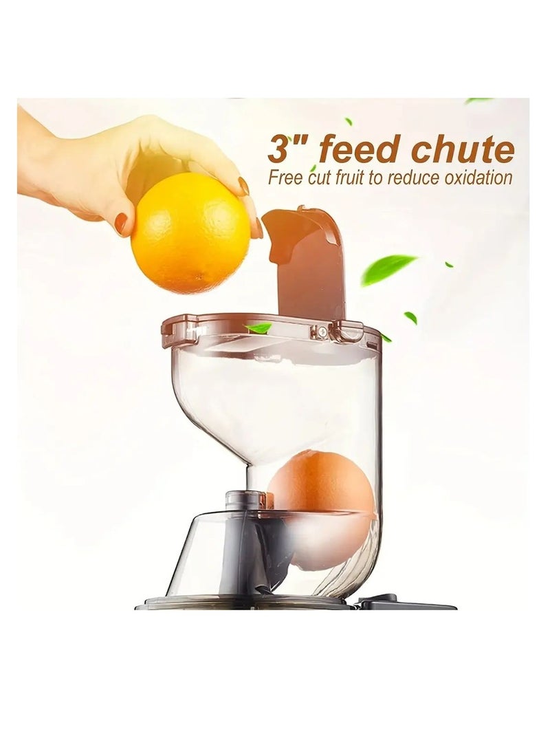 Generic - Slow Masticating Juicer, Cold Press Juicer Machine, Easy to Clean, Higher Yield, Drier Pulp, Quiet Motor - Image 1