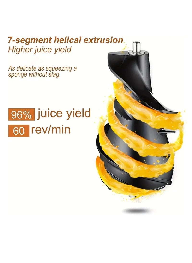 Generic - Slow Masticating Juicer, Cold Press Juicer Machine, Easy to Clean, Higher Yield, Drier Pulp, Quiet Motor - Image 1