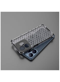 Generic For Realme C63 Shockproof HoneyComb Back Cover , Defender Corners and Semi Transparent Back Compatible With Realme C63 (6.75'') (Semi-Transparent)  - Image 4