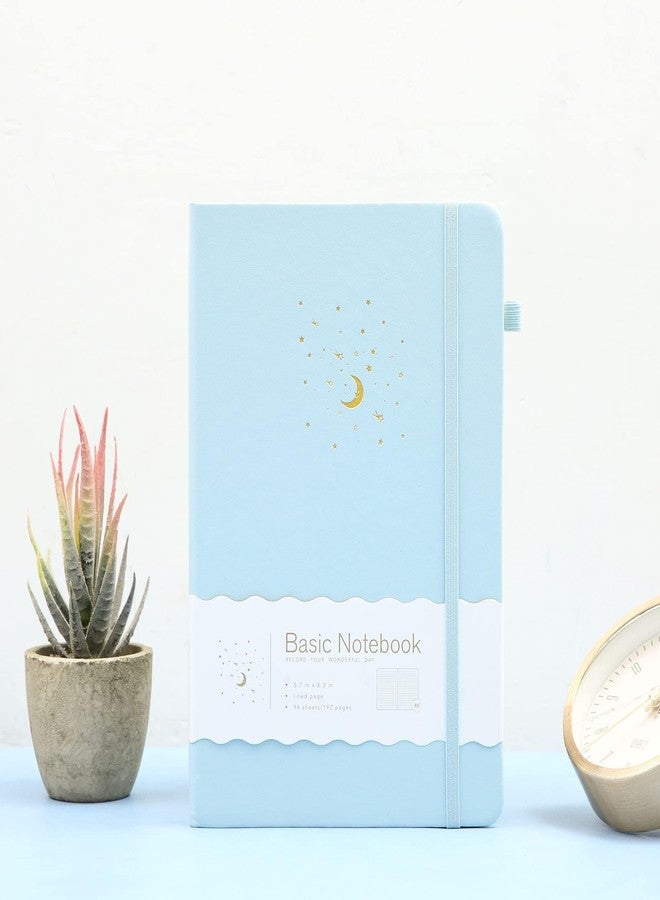 CAGIE Lined Journal Notebook for Work, 196 Pages, Medium 5.7" x 8.3", Hardcover Notebook Journal with Pen Loop, (Sky Blue Ruled) - Image 2