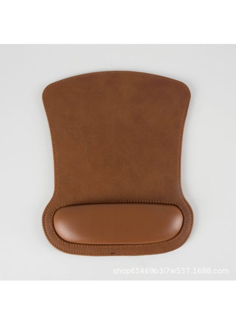 Source Wrist Pad Mouse Pad Keyboard Hand Rest Wrist Pad Laptop Wrist Rest Wrist Pad Mouse Pad Hand Pad Thick-Pattern:Wrist Mouse Pad "PU Brown Square]