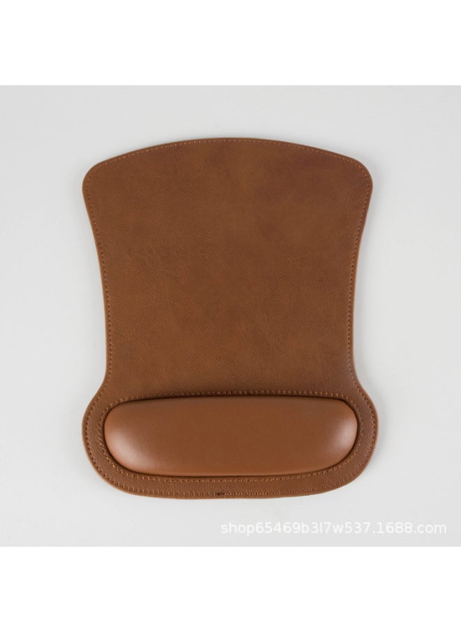 Source Wrist Pad Mouse Pad Keyboard Hand Rest Wrist Pad Laptop Wrist Rest Wrist Pad Mouse Pad Hand Pad Thick-Pattern:Wrist Mouse Pad "PU Brown Square]
