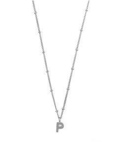 Initial P Satellite Chain Necklace