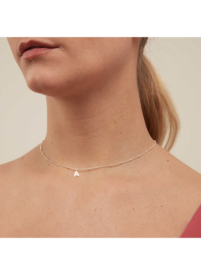 ORELIA LONDON - Initial P Satellite Chain Necklace - Image 1