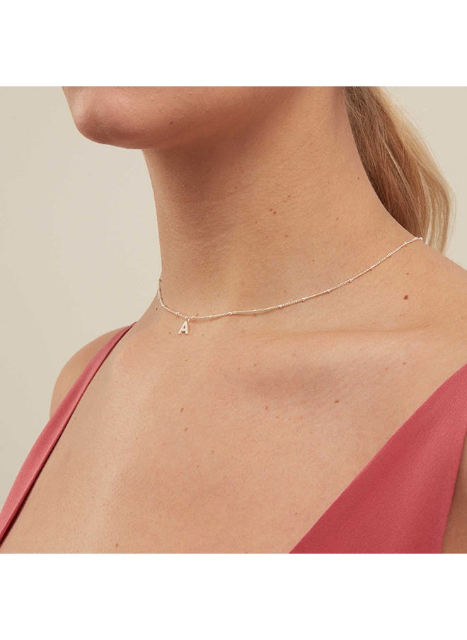 ORELIA LONDON - Initial P Satellite Chain Necklace - Image 1