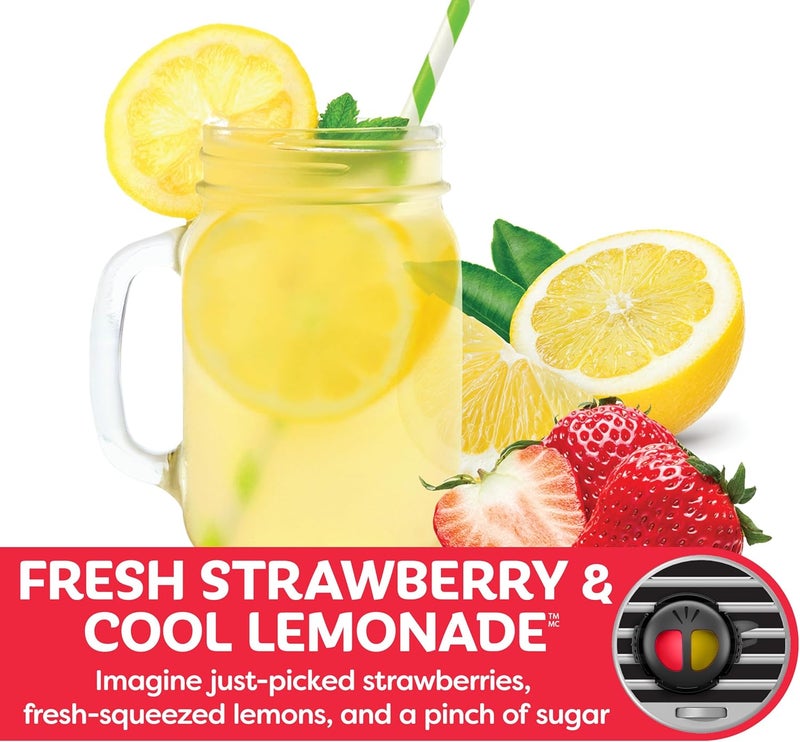 RefreshYourCar ! E301451400 Dual Scent Mini Diffusers, Fresh Strawberry/Cool Lemonade Scent - Image 3