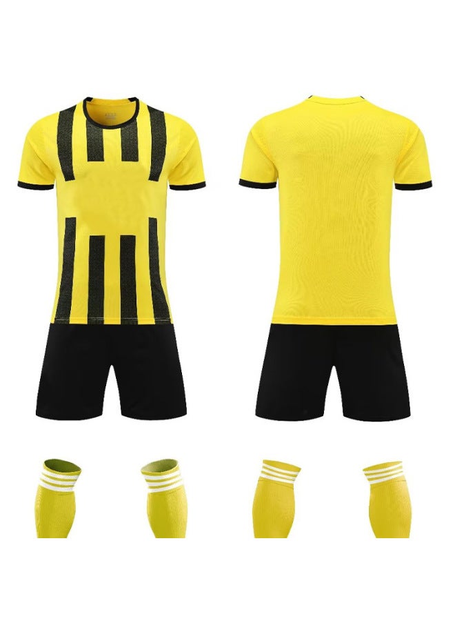 Football Clothes Light Plate Suit Custom Short Sleeve Training Team Clothes Children Adult Jersey Group Buying Competition Printing Number
