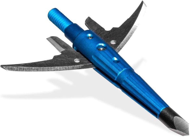 Swhacker Store Levi Morgan Series 2-Blade Broadheads, 100 Grain, 2.0″ Cut, 4-Pack | Speed-Friendly, Accurate Hunting Broadheads - Image 2