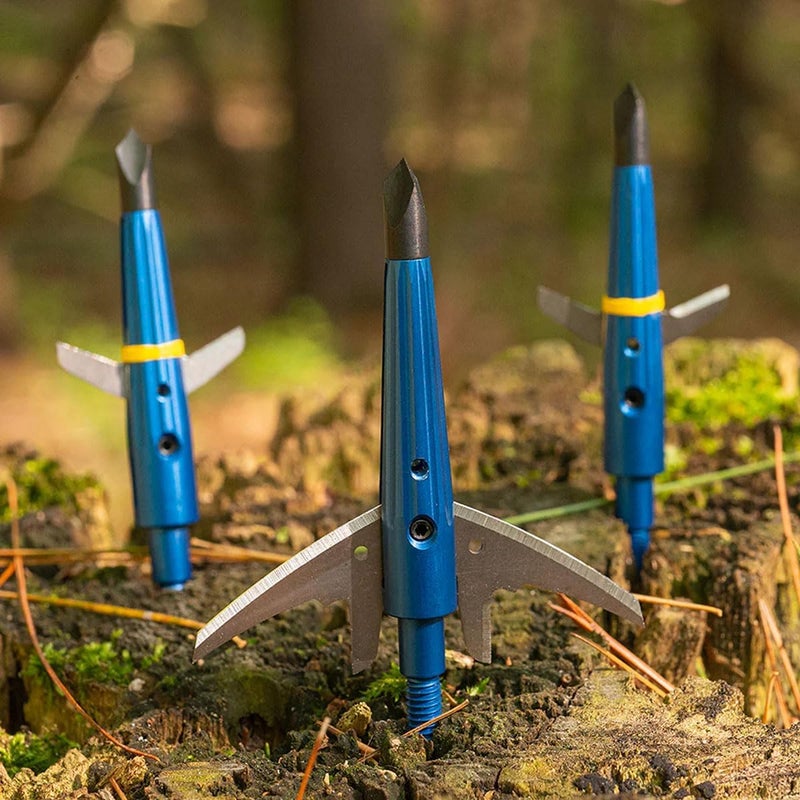 Swhacker Store Levi Morgan Series 2-Blade Broadheads, 100 Grain, 2.0″ Cut, 4-Pack | Speed-Friendly, Accurate Hunting Broadheads - Image 5