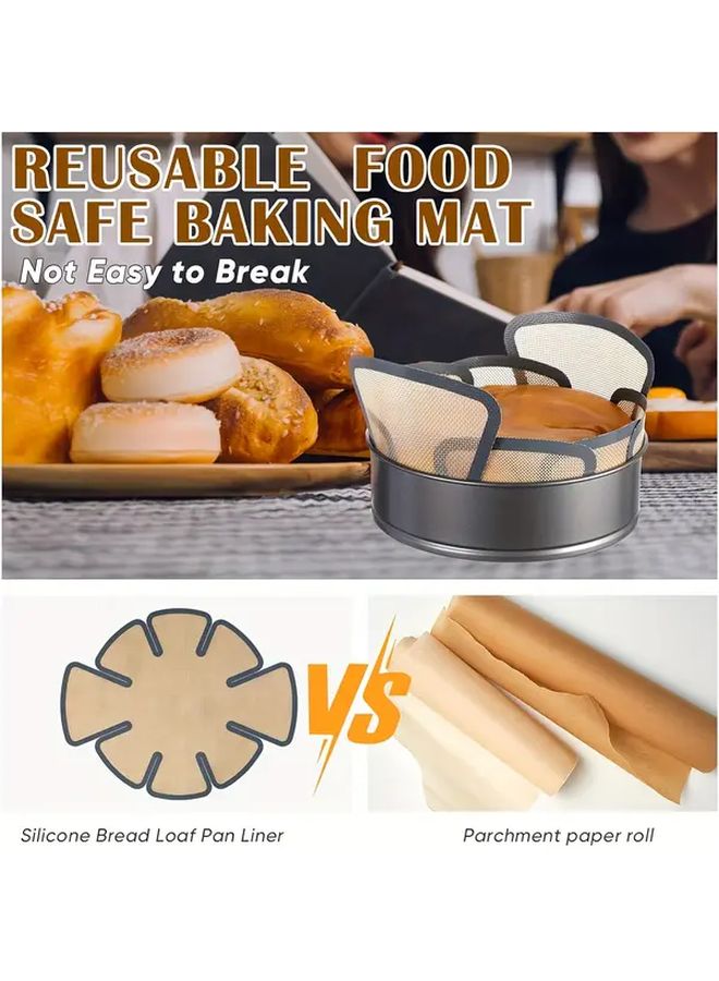 Black Silicone Baking Mat Non Stick Reusable For Bread Dough Fits 9 5x5 Inch Mold - Image 2