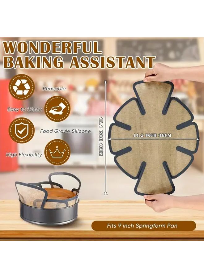 Black Silicone Baking Mat Non Stick Reusable For Bread Dough Fits 9 5x5 Inch Mold - Image 3