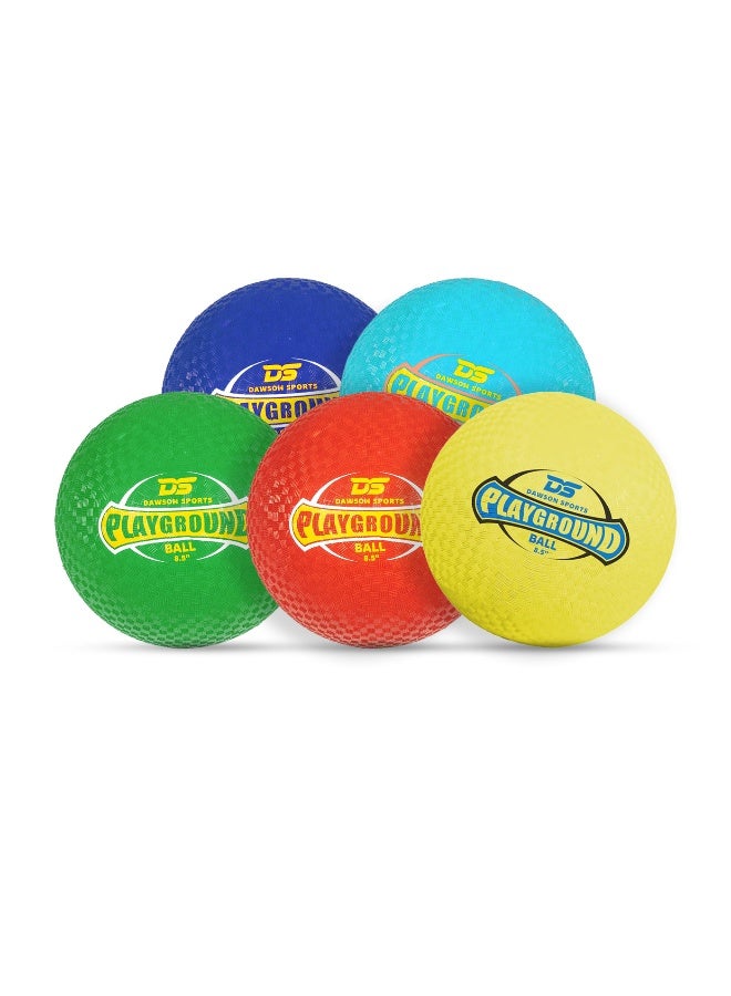 DAWSON SPORTS كرة دودجبول مطاطية من داوسون للرياضة (22 سم، أخضر) - Image 2