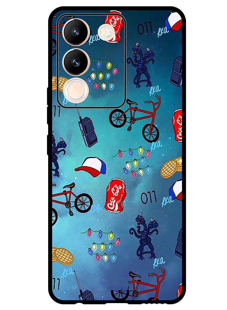 Theodor Protective Case Anti Scratch Shock Proof Bumper Cover For Vivo Y200 Stranger Things - Image 1