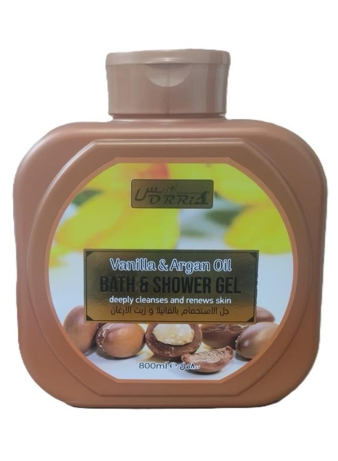 أوريس جل الاستحمام بالفانيليا وزيت الأرجان 800 مل - Image 1