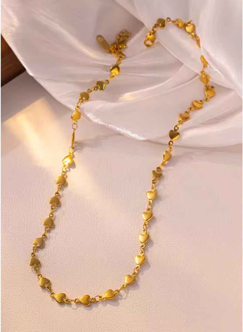 Casual collection Elegant & High Quality Stainless Steel Gold Plated Necklace For Women - Image 1
