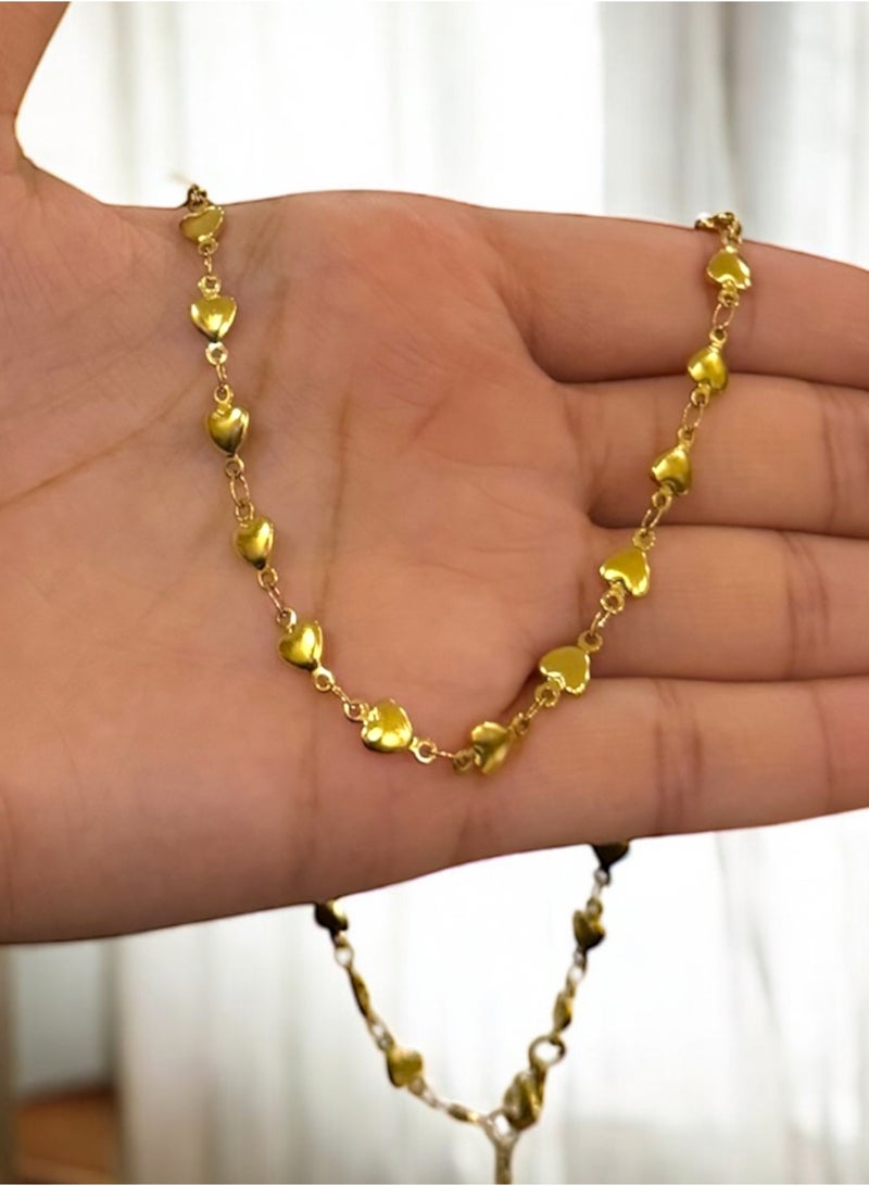 Casual collection Elegant & High Quality Stainless Steel Gold Plated Necklace For Women - Image 3