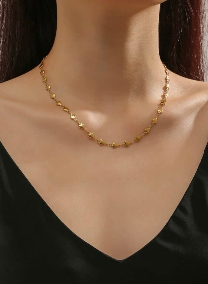 Casual collection Elegant & High Quality Stainless Steel Gold Plated Necklace For Women - Image 2