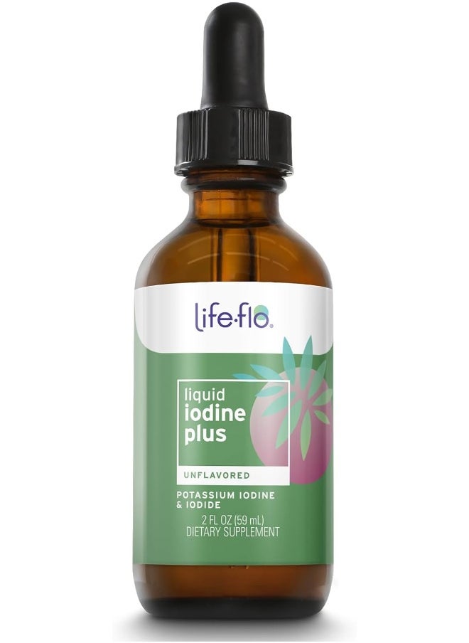 Life-flo Iodine Plus Drops | 150 Mcg Iodine Per Serving | Healthy Thyroid, Energy & Metabolism Support | Formulated For High Absorption | 2 Fl Oz  - Image 1