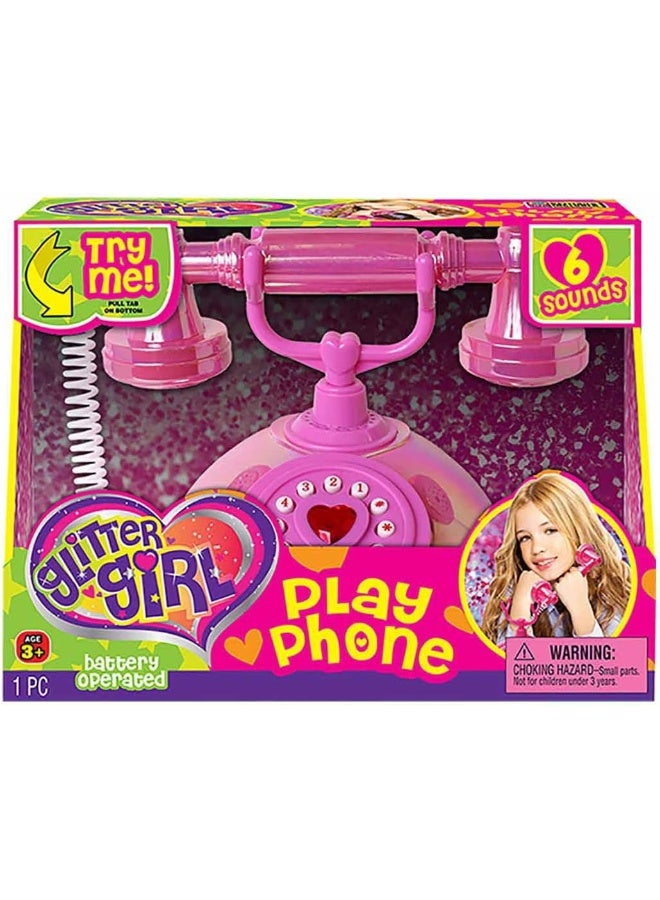 Ja-Ru هاتف اللعب JA-RU من Color Me Cutie للأطفال، لعبة هاتف صوتية 6 أصوات - Image 1