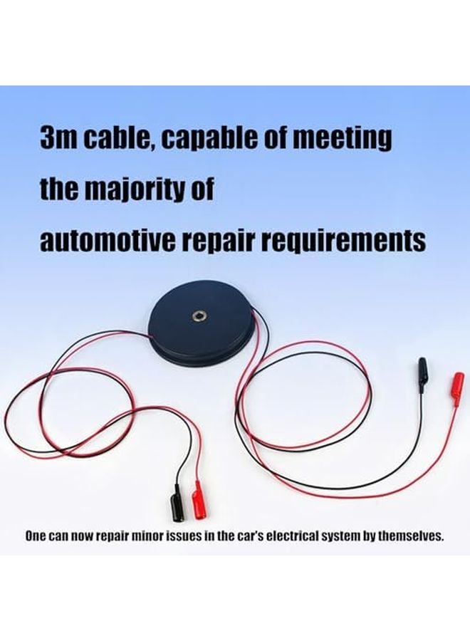 Retractable Insulated Alligator Clip Test Leads 300cm Safe Electrical Troubleshooting - Image 5