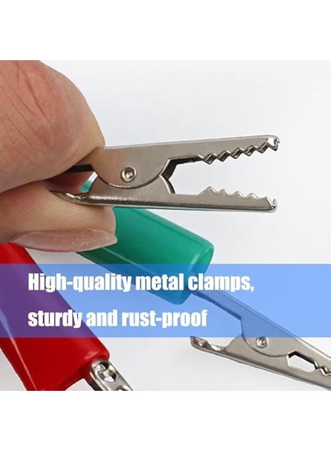 Retractable Insulated Alligator Clip Test Leads 300cm Safe Electrical Troubleshooting - Image 4