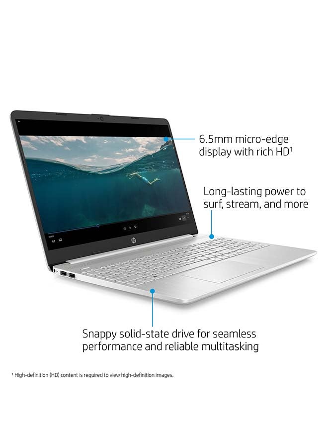 HP 15-DY1024 (الإصدار المحسن) لابتوب بشاشة 15.6 بوصة، مع معالج كور i3 الجيل 11 1115G4/8 جيجابايت رام/256 جيجابايت SSD/رسومات إنتل UHD/الإصدار الدولي - Image 3