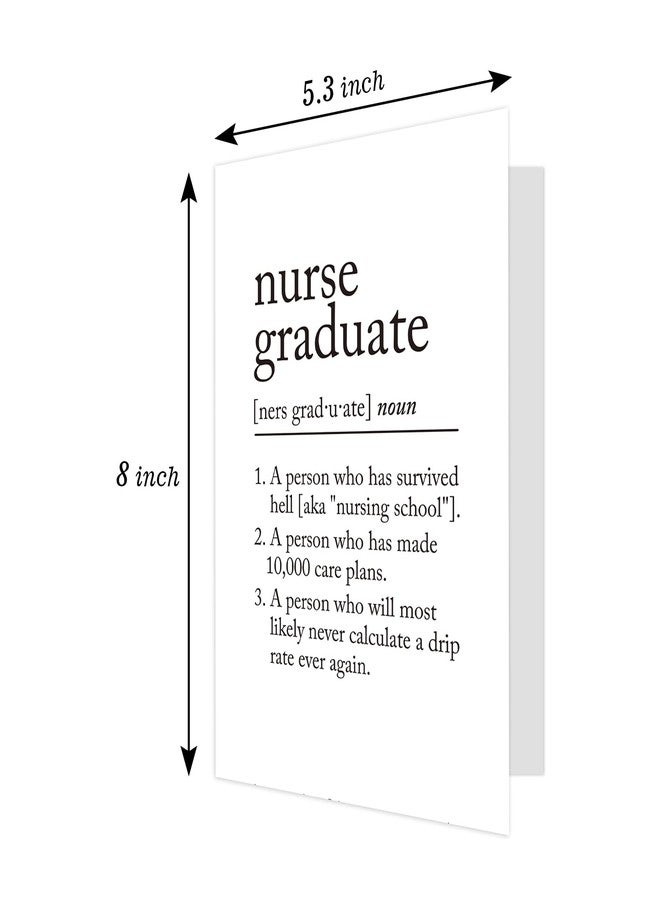 Ogeby Nurse Graduate Definition Card Gifts, Funny RN Graduation Greeting Card, Nursing Graduation Gifts for Women - Image 2