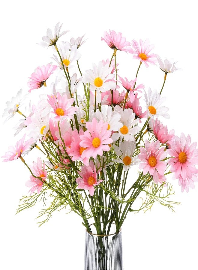 Maysing 12 Bundles Daisy Artificial Flowers Small Colorful Daisy Flowers Bouquet with Stems Fake Daisies Floral for Table Vase Centerpiece Floral Arrangements Wedding Decoration (Pastel) - Image 1
