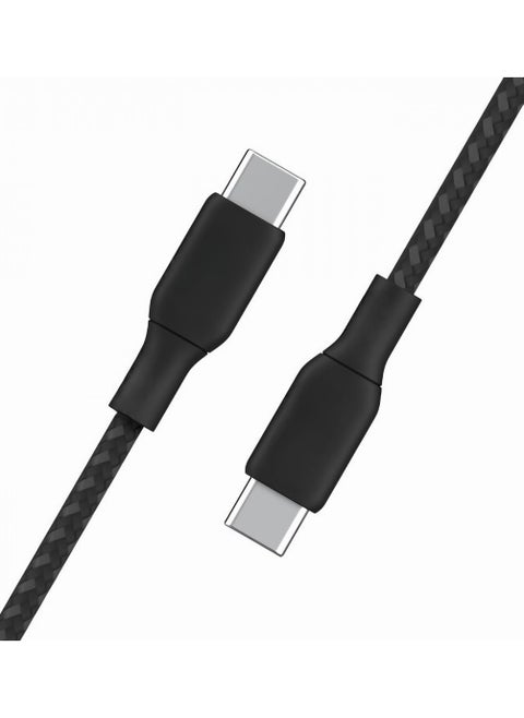 One Max PD Type-C to Type-C charging cable, 60W, supports fast charging, 1 meter long, black