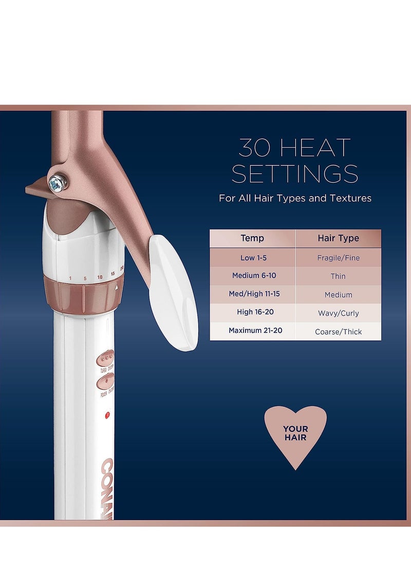 CONAIR مكواة تجعيد كونير مزدوجة من السيراميك مقاس 3/4 بوصة، وأسطوانة مقاس ¾ بوصة تنتج تجعيدات ضيقة - للاستخدام على الشعر القصير إلى المتوسط  - Image 3