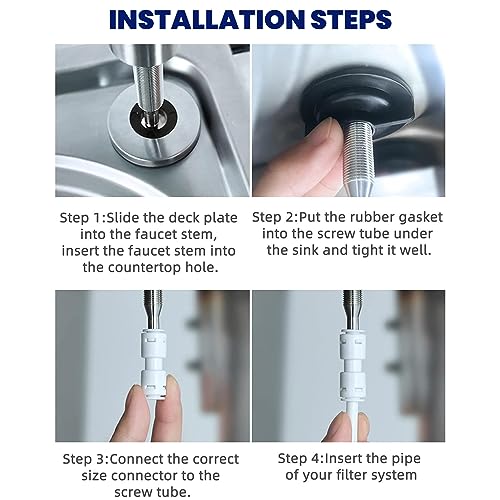 Shapure Premium 304 Grade Steel Faucet for RO Water Purifier | 100% Lead-Free | Enhance Your Water Filtration Experience (Faucet SS304) - Image 5