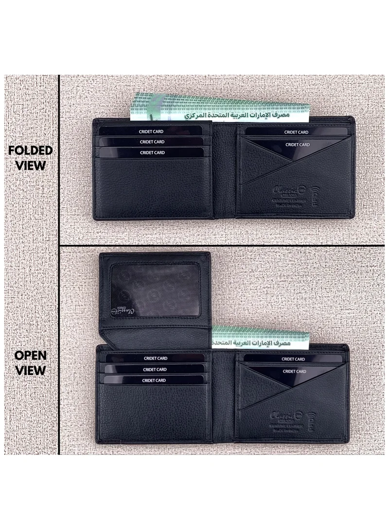 Classic Milano Classic Milano Genuine Leather Wallet for Men – Slim Bifold Men’s Wallet with RFID Blocking, Multiple Card Slots – Stylish Mens Purse Wallets Gift for Husband, Father