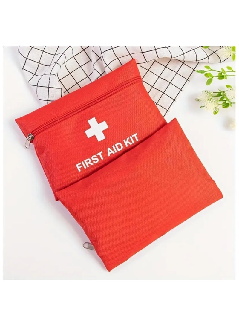 Portable First Aid Kit Pouch, 13 Pieces, Lightweight Small Emergency Medical Pouch for Home, Outdoors, Travel, Car, Camping, Hiking - Image 5